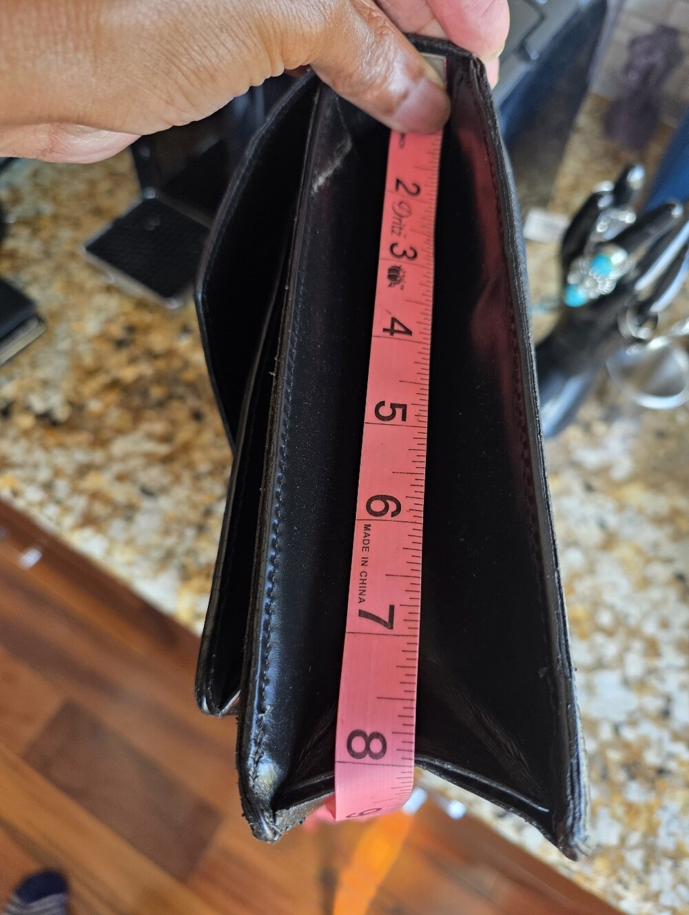 Louis Vuitton Black Epi Clutch w/Wallet - Picture 13 of 17